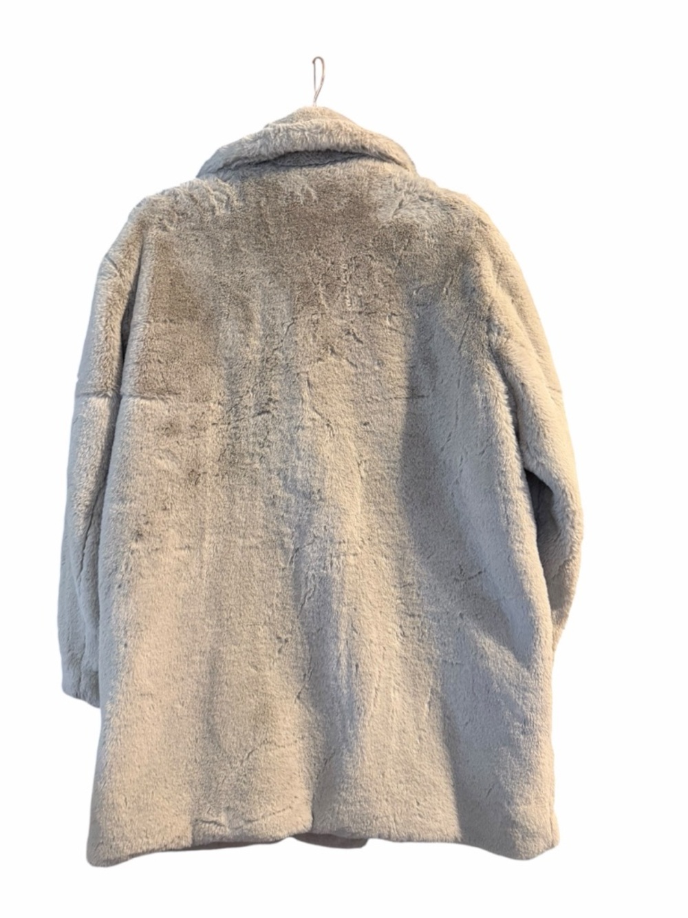 ZARA Cream Faux-Fur Teddy Jacket - Plush Oversized Coat - Picture 8 of 8